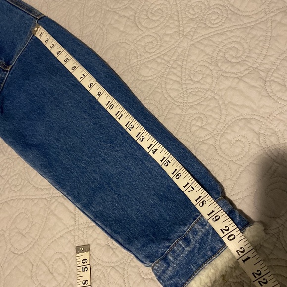 Forever 21 Denim Fur Jacket - Picture 8 of 10